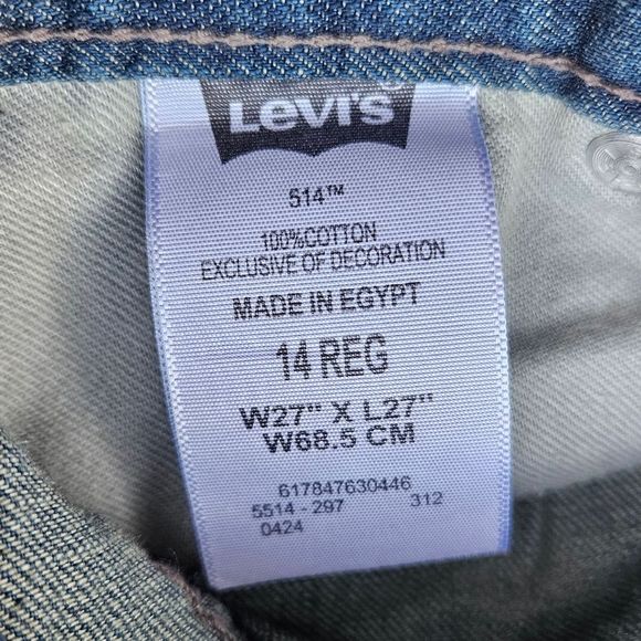 Levi's 514 Boys Jeans Size 14 REG Kids - Picture 5 of 5